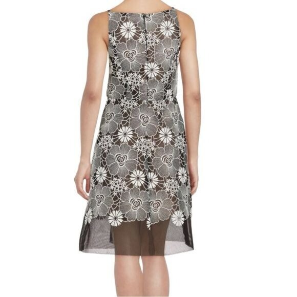 Belle Badgley Mischka Cocktail Fit & Flare Sleeveless Mini Dress 2 - Picture 3 of 10